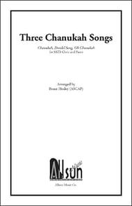 Three Chanukah Songs SATB choral sheet music cover Thumbnail